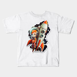 The rocket girl Kids T-Shirt